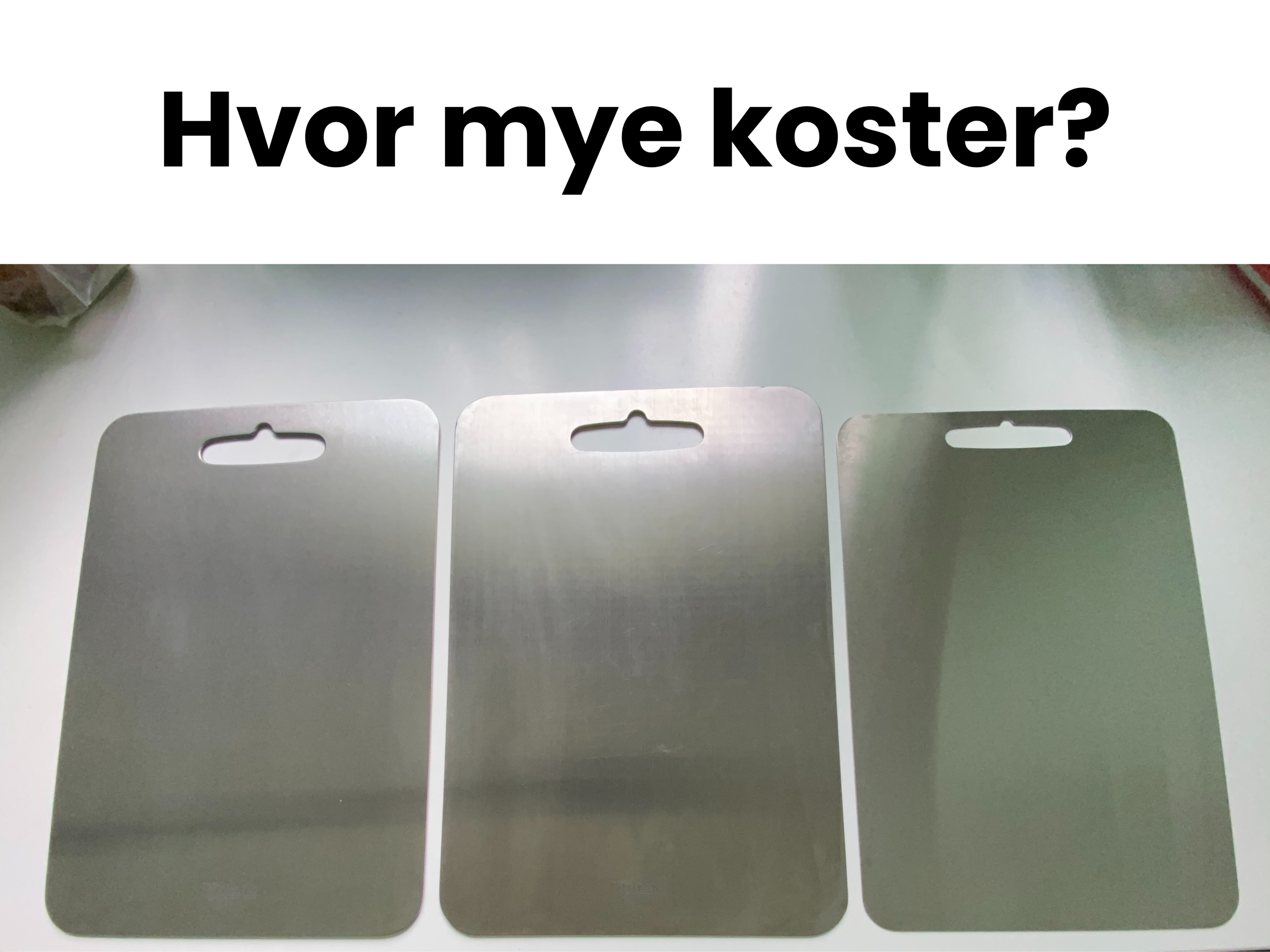 Hvor mye koster titan skjærebrett